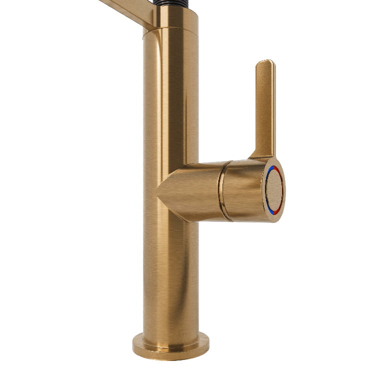 baterie-buc-karuka-bronz-satinat-9316 Baterie bucatarie GoodHome Kamut, cartus ceramic 35 mm, design modern