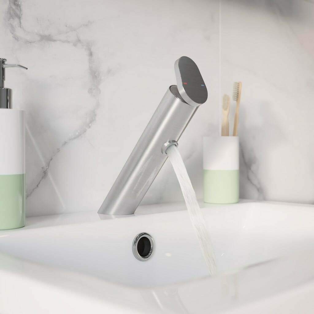baterie-lavoar-monocomanda-goodhome-nyasa-4312 Baterie lavoar GoodHome Nyasa, crom mat monocomanda, cartus ceramic 35 mm