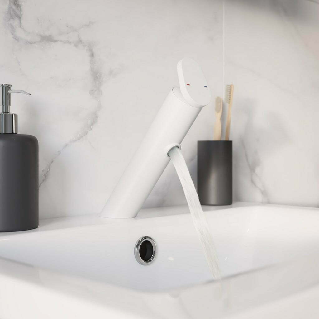 baterie-lavoar-monocomanda-goodhome-nyasa-7189 Baterie lavoar GoodHome Nyasa, alb, monocomanda, cartus ceramic 35 mm