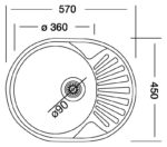 Chiuveta inox Liebig, rotunda, otel inoxidabil