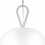 Pendul GLS GoodHome Armanty, alb, efect cromat, 1xE27