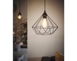 Pendul vintage Eglo Tarbes, 1xE27, 325 mm, inaltime reglabila, design modern