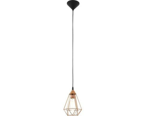 Pendul vintage Eglo Tarbes, 1xE27, cupru, inaltime reglabila