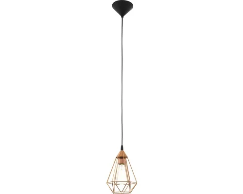 Pendul vintage Eglo Tarbes, 1xE27, cupru, inaltime reglabila