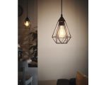 Pendul Eglo Tarbes, 1xE27, vintage, negru, inaltime reglabila