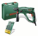 Ciocan rotopercutor Bosch cu 3 functii, 550 W + accesorii