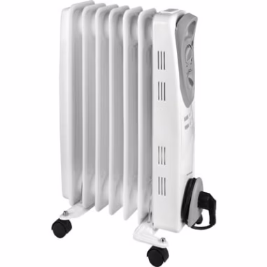 Calorifer electric Eurom 1500 W, 7 elementi, termostat