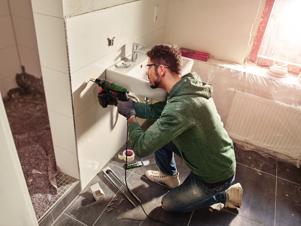masina-de-gaurit-550-w-bosch-1216 Masina de gaurit cu percutie Bosch, 550 W, mandrina rapida