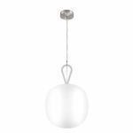 Pendul GLS GoodHome Armanty, alb, efect cromat, 1xE27