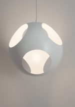 Pendul GLS GoodHome Kiuc, alb, finisaj mat, 1xE27