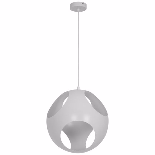 Pendul GLS GoodHome Kiuc, alb, finisaj mat, 1xE27