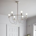 Pendul GLS GoodHome Biham, alb, 6xE27, finisaj mat