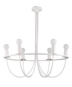 Pendul GLS GoodHome Biham, alb, 6xE27, finisaj mat