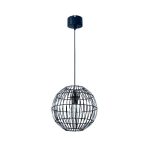 Pendul GLS GoodHome Dacite, negru, cablu reglabil, 1xE27