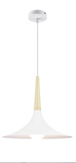 Pendul sfera GoodHome Arraqis, alb, finisaj mat, 1 x E27