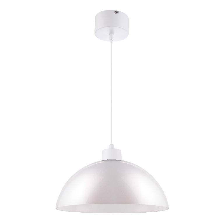 Pendul sfera GoodHome Songor, alb, 1xE27, design modern
