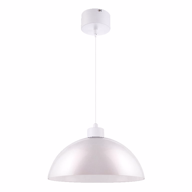 Pendul sfera GoodHome Songor, alb, 1xE27, design modern