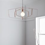 Pendul sfera GoodHome Nedoki, aramiu, 1xE27, cablu reglabil, design modern, efect de cupru