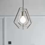 Pendul sfera GoodHome Nedoki, argintiu, 1xE27, cablu reglabil, design modern