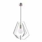 Pendul sfera GoodHome Nedoki, argintiu, 1xE27, cablu reglabil, design modern
