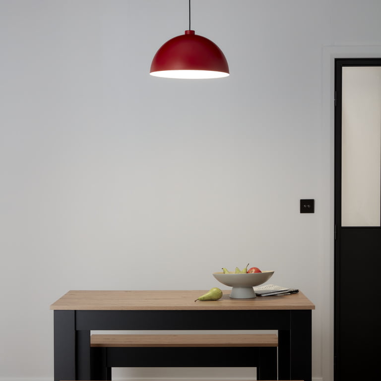 pendul-sfera-rosu-1-x-e27-ip20-goodhome-songor-8778 Pendul sfera GoodHome Songor, rosu, 1xE27, 60W, cablu reglabil, design modern