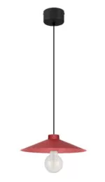 Pendul sfera GoodHome Zanbar, rosu, 1xE27, design modern, finisaj mat