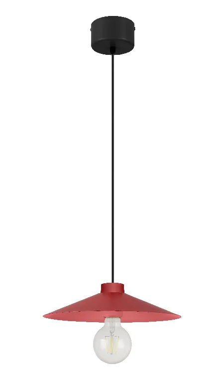 pendul-sfera-rosu-1-x-e27-ip20-goodhome-zanbar-6774 Pendul sfera GoodHome Zanbar, rosu, 1xE27, design modern, finisaj mat