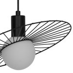 Pendul spot GoodHome Odzala, negru, 1xG9, design modern, finisaj mat