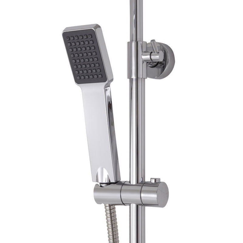 Set de dus Cooke & Lewis, cromat, ABS, alama si otel inoxidabil Set de dus Cooke & Lewis, cromat, ABS, alama si otel inoxidabil