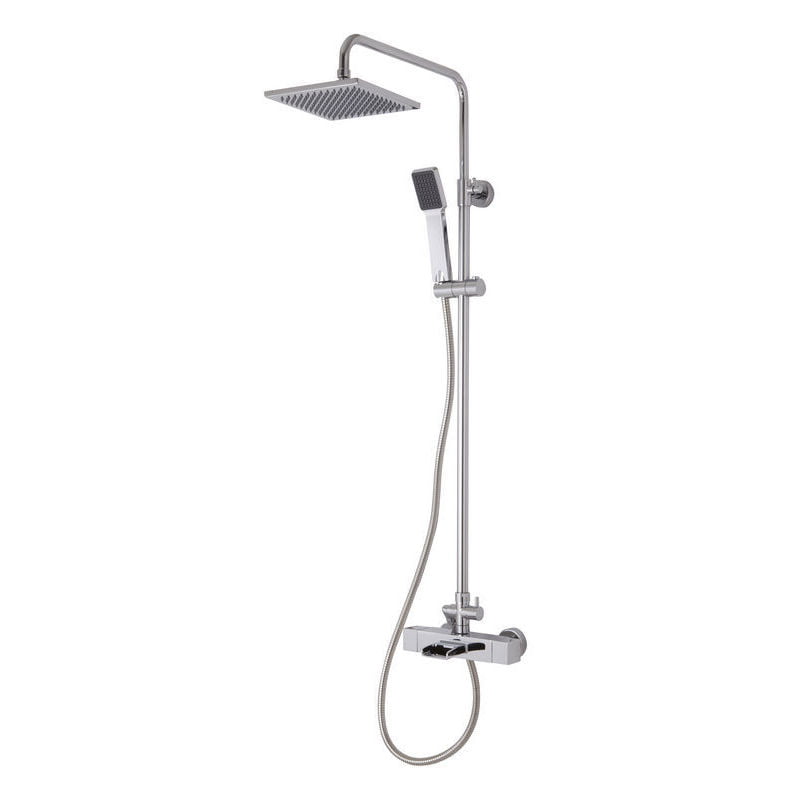 Set de dus Cooke & Lewis, cromat, ABS, alama si otel inoxidabil Set de dus Cooke & Lewis, cromat, ABS, alama si otel inoxidabil