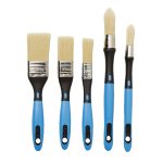 Set 5 pensule multifunctionale, maner PVC, acoperire optima