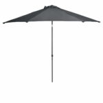 Umbrela de gradina Cara, gri, 223 x 270 cm