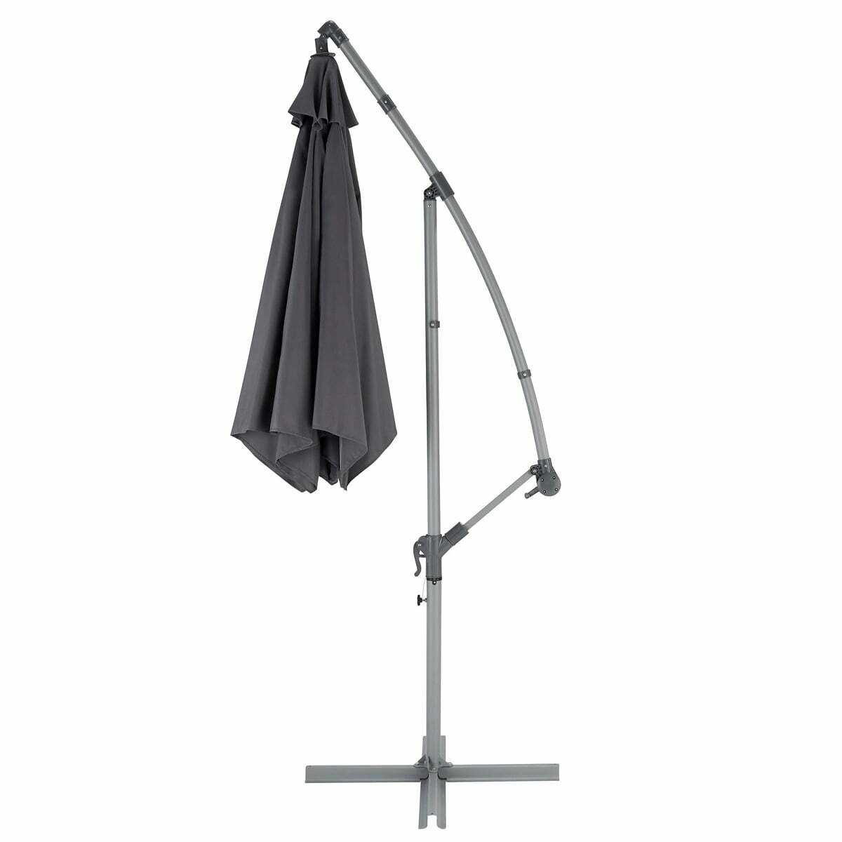 Umbrela tip lalea, gri, 253 x 300 cm, sac de pastrare Umbrela tip lalea, gri, 253 x 300 cm, sac de pastrare