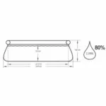 Piscina gonflabila Bestway, 244 x 66 cm, 2300 litri, PVC, kit reparatie