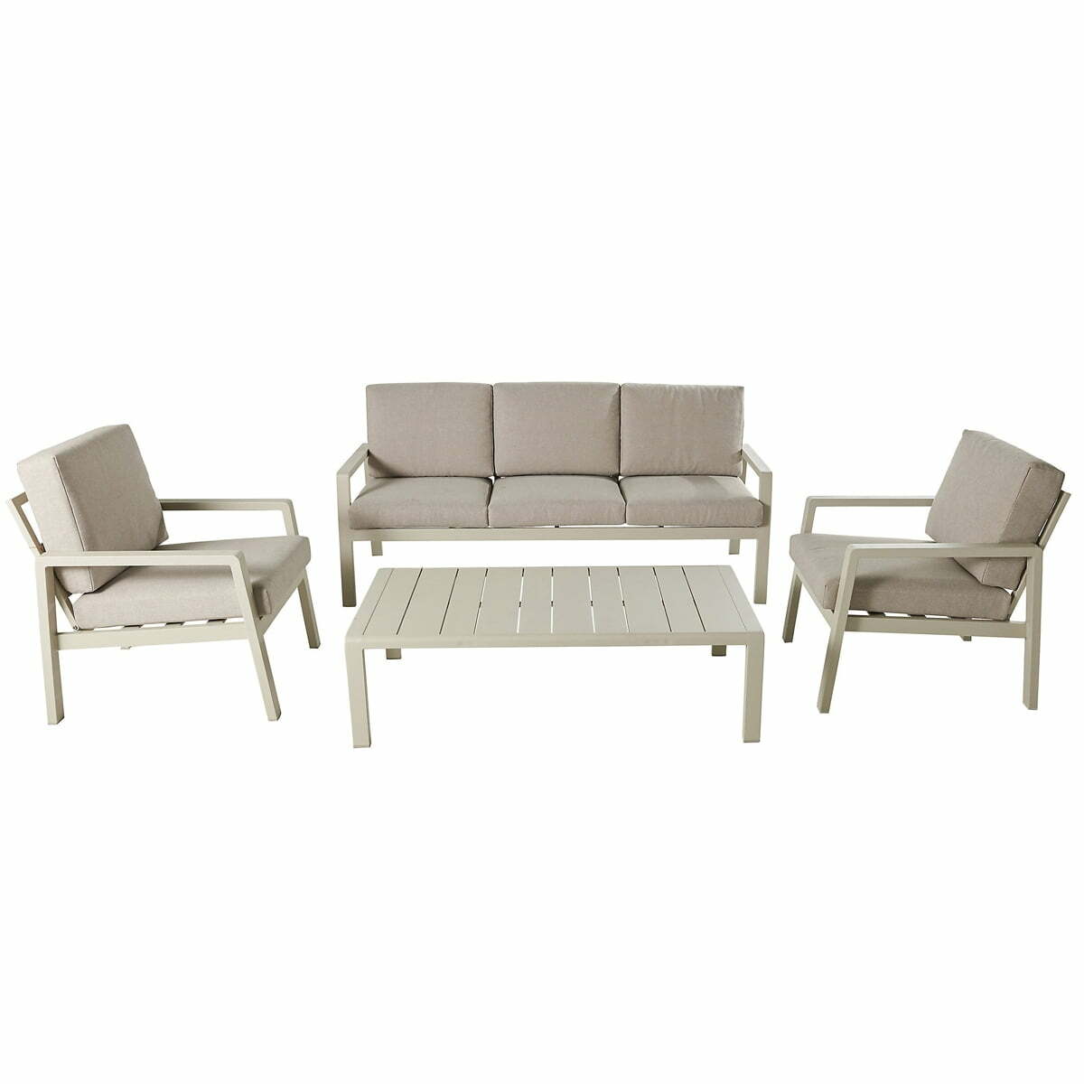 Set mobilier gradina modular Santorini, canapea cu masa cafea si 2 fotolii Set mobilier gradina modular Santorini, canapea cu masa cafea si 2 fotolii
