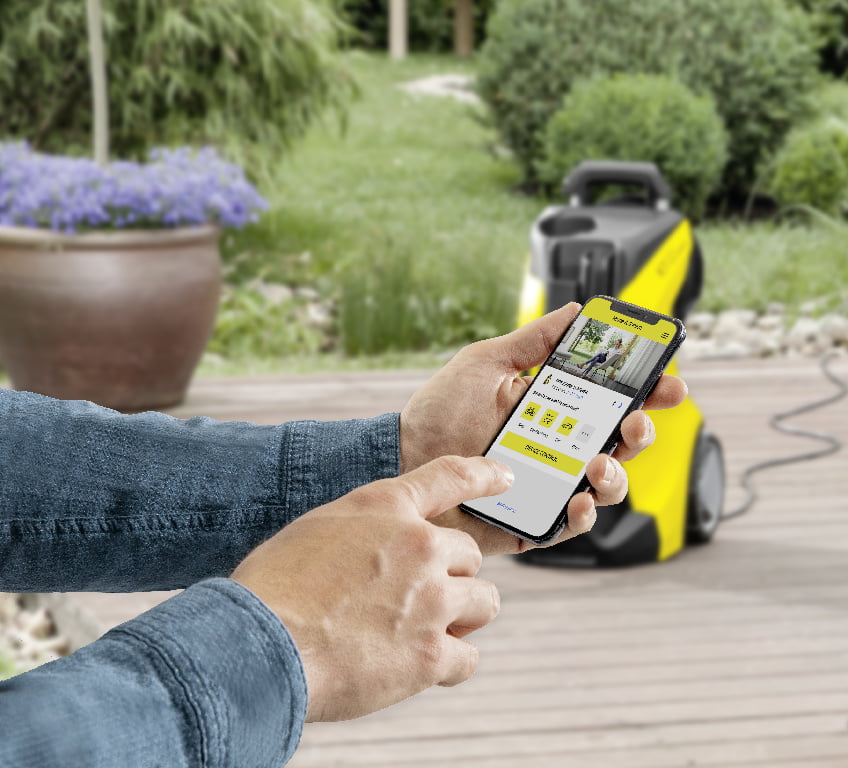 Aparat de spalat cu presiune Karcher K 7 Smart Control, motor racit cu apa, 180 bar, 600 l/h debit maxim, furtun de presiune 10 m, Bluetooth Aparat de spalat cu presiune Karcher K 7 Smart Control, motor racit cu apa, 180 bar, 600 l/h debit maxim, furtun de presiune 10 m, Bluetooth