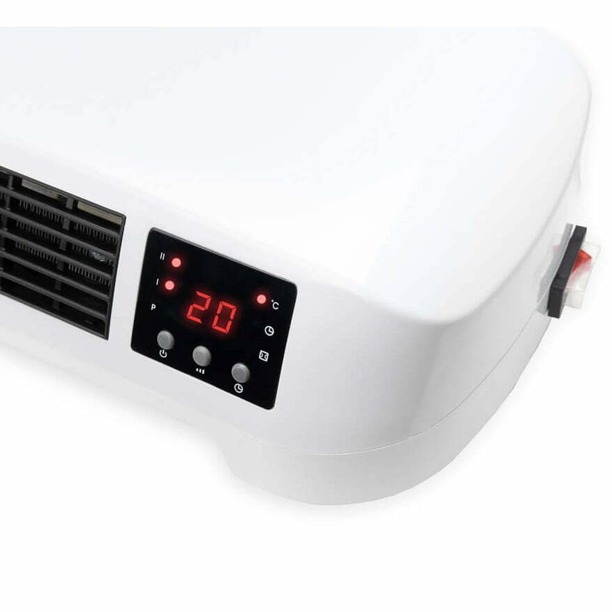 Aeroterma ceramica Eurom, 2000 W, 2 trepte de putere, termostat, protectie supraincalzire, telecomanda Aeroterma ceramica Eurom, 2000 W, 2 trepte de putere, termostat, protectie supraincalzire, telecomanda