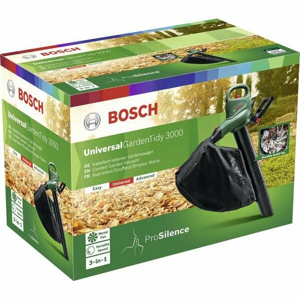 Suflanta/Aspirator frunze Bosch Tidy 3000, 285 km/h, 50 l Suflanta/Aspirator frunze Bosch Tidy 3000, 285 km/h, 50 l