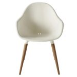 Scaun alb, plastic reciclabil