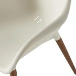 Scaun alb, plastic reciclabil