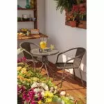 Masa cafea maro 60x70 cm, otel, GoodHome Bari - imagine 2