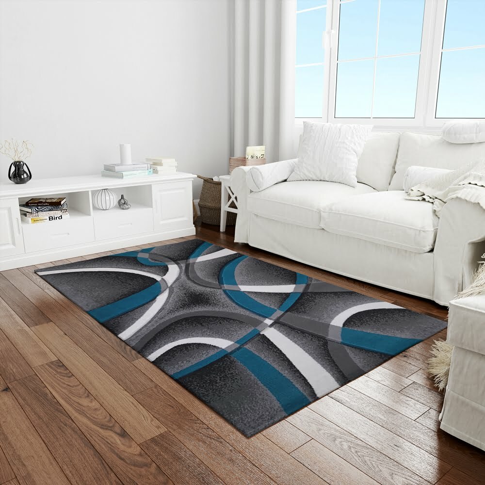 blue-line1 Covor modern living Blue Lines