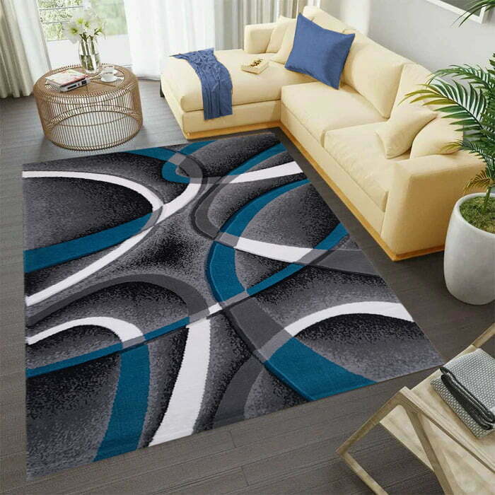 Covor Modern Living Blue Lines Covor Modern Living Blue Lines