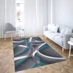 Covor modern living Blue Lines