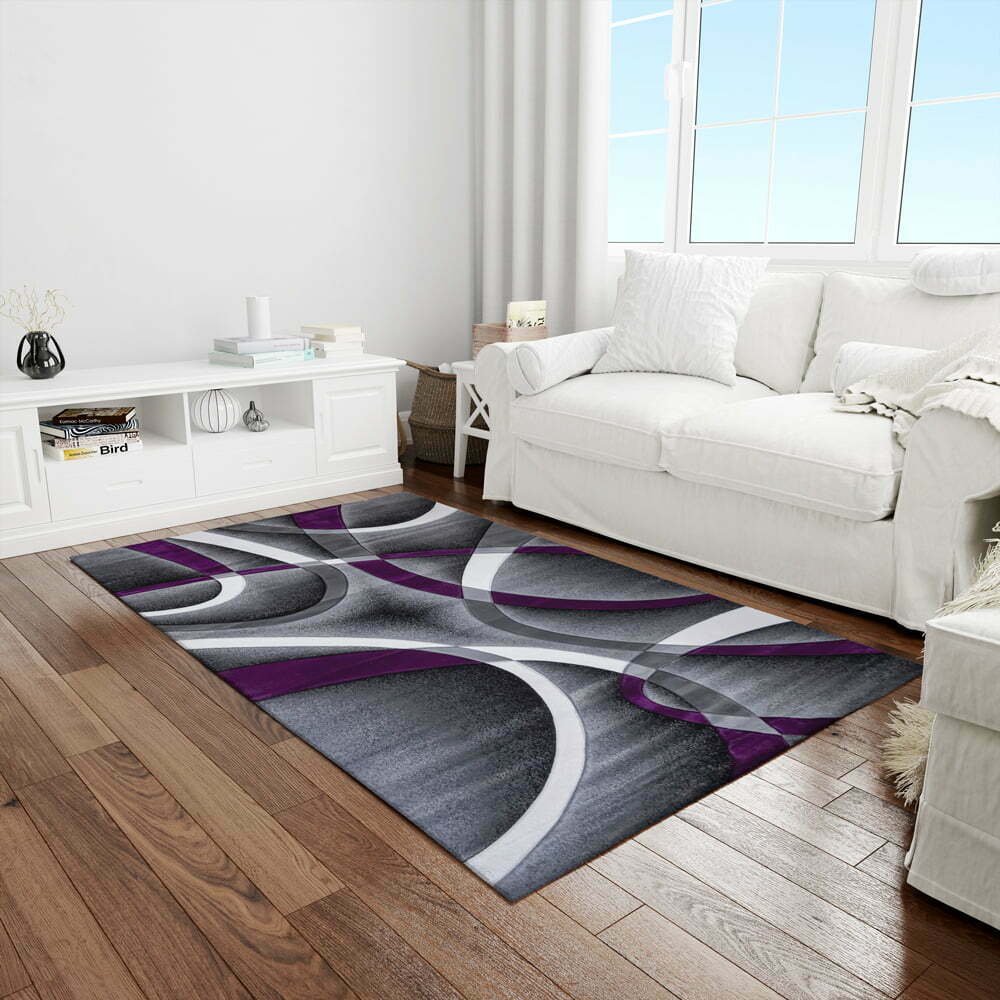 Covor modern living lila lines Covor modern living lila lines