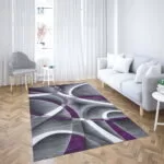 Covor modern living lila lines