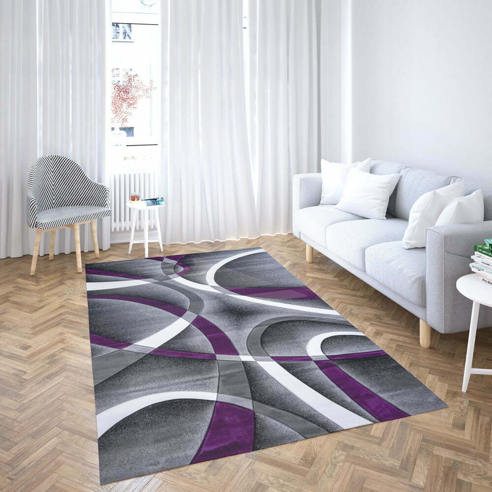 Covor modern living lila lines Covor modern living lila lines