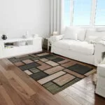 Covor modern living Geometric Green