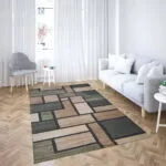 Covor modern living Geometric Green