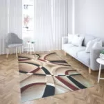 Covor modern living red lines - imagine 2